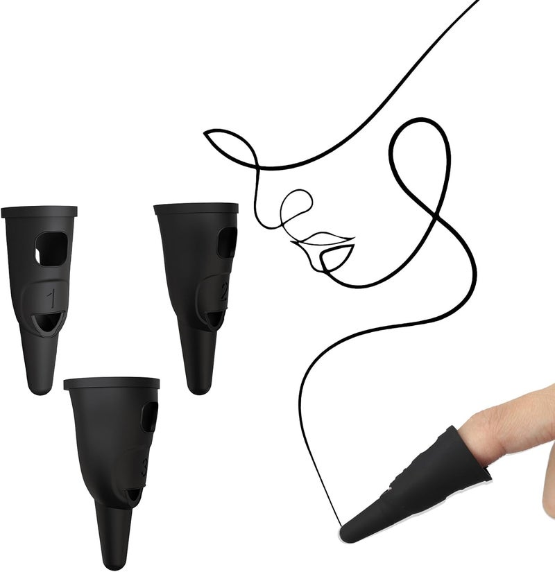 PKRFCJ 3 PCS Finger Stylus,Touch Screen Pen,Touch Screen Stylus Silicone Finger High Precision and Sensitivity for Ipad/iPhone/Android Mobile Phones and Tablets All Touch Screens(for Women Kids) - Image 1
